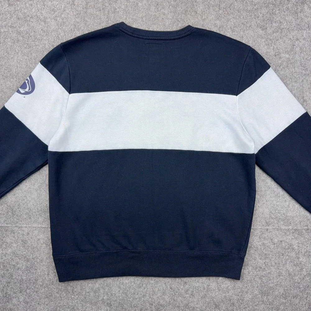 Penn State Nittany Lions Sweatshirt Mens XL Navy 47 Brand Colorblock Crew Fleece